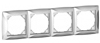 Lexel Дуэт белый Рамка 4-х местная (SE WDE000104)