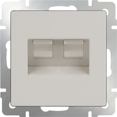 Розетка двойная Ethernet RJ-45 (слоновая кость) WL03-RJ45+RJ45 -ivory Werkel, WL03-RJ45+RJ45 -ivory
Розетка двойная Ethernet RJ-45 (слоновая кость) WL03-RJ45+RJ45 -ivory Werkel, WL03-RJ45+RJ45 -ivory