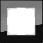 Рамка на 1 пост (черный стекло) WL01-Frame-01 Werkel