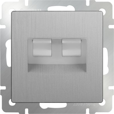 Розетка телефонная RJ-11 и Еthernet RJ-45 (cеребряный рифленый) WL09-RJ11-45 Werkel, WL09-RJ11-45
Розетка телефонная RJ-11 и Еthernet RJ-45 (cеребряный рифленый) WL09-RJ11-45 Werkel, WL09-RJ11-45