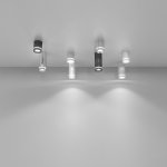 Накладной акцентный светодиодный светильник DLR021 9W 4200K хром Elektrostandard
