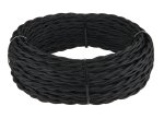 Ретро кабель витой 3х2,5 (черный) 50 м Werkel