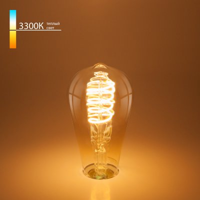 Филаментная светодиодная лампа ST64 8W 3300K E27 (тонированная) BLE2717 Elektrostandard, BLE2717
Филаментная светодиодная лампа ST64 8W 3300K E27 (тонированная) BLE2717 Elektrostandard, BLE2717