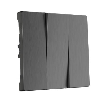 Набор клавиш для выключателя трехклавишного (графит рифленый) Werkel W1139004, W1139004
Набор клавиш для выключателя трехклавишного (графит рифленый) Werkel W1139004, W1139004