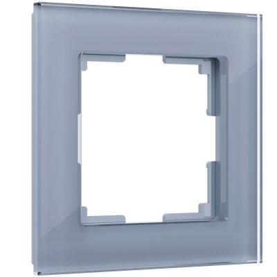 Рамка на 1 пост (серый,стекло) W0011115 Werkel