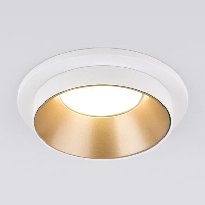 Встраиваемый точечный светильник 113 MR16 золото/белый Elektrostandard от Svetodom