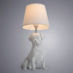 Настольная лампа в виде собаки Arte Lamp A1512LT-1WH BOBBY