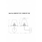 Светильник настенный бра Arte Lamp A2581AP-1CC ELBA
