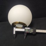 Плафон шар белый матовый 150мм с резьбой 49мм медь Arte lamp A3315SP-1 BOLLA-SOLA