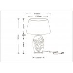 Декоративная настольная лампа Arte lamp A4064LT-1BR RUBY