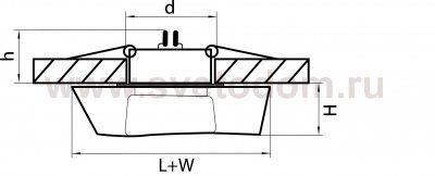 Светильник встраиваемый Lightstar 6430 Flutto