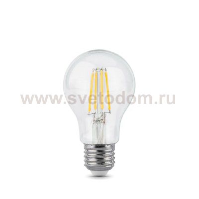 Лампа Gauss LED Filament A60 E27 6W 600lm 2700К (102802106)