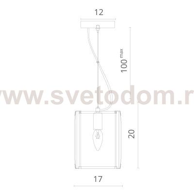 Подвесной светильник Divinare 1100/02 SP-1 OSTIN