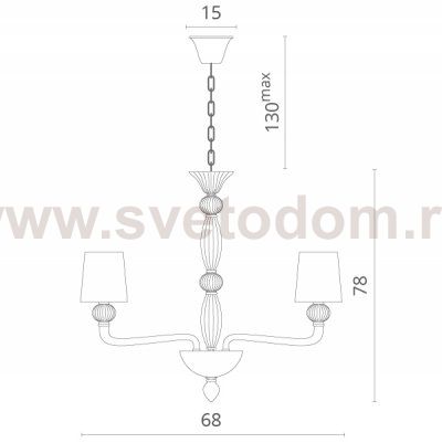 Люстра подвесная Divinare 1154/03 LM-6 BILANCIA