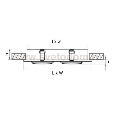 Светильник встраиваемый Lightstar 11622 Singo