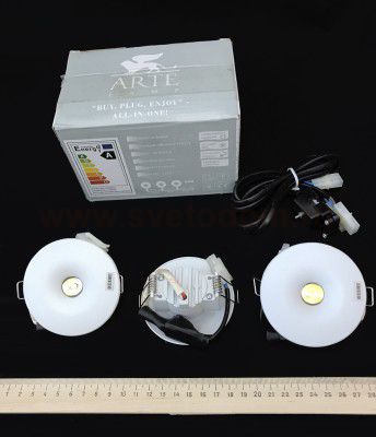 Светильник потолочный Arte lamp A1738PL-3WH DOWNLIGHTS LED