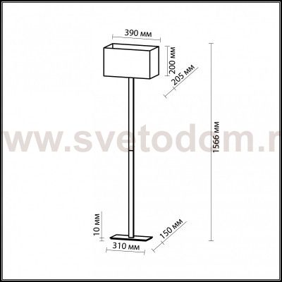 Торшер Odeon light 2421/1F NORTE