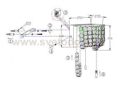 Бра c выключателем Odeon light 2578/2w ARONIA