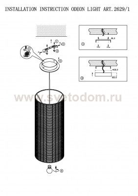 Светильник подвесной Odeon light 2629/1 Gorze