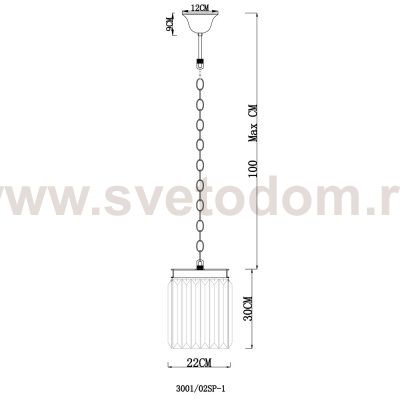 Подвесной светильник Divinare 3001/02 SP-1 NOVA
