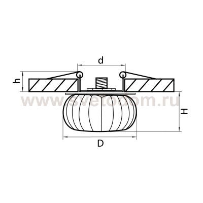 Светильник встраиваемый Lightstar 4344 Trito