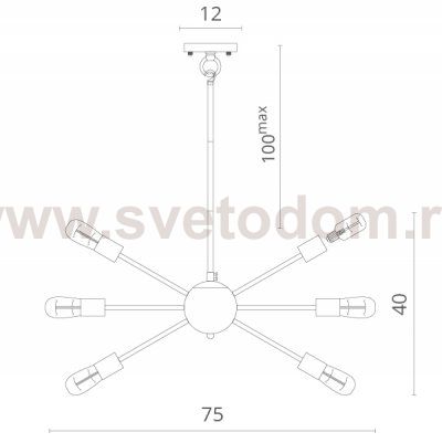 Люстра Divinare 5010/01 SP-18 FLORIANA