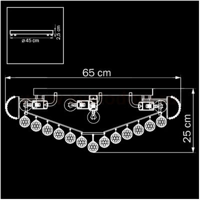 Люстра подвесная Lightstar (osgona) 704172K Monile