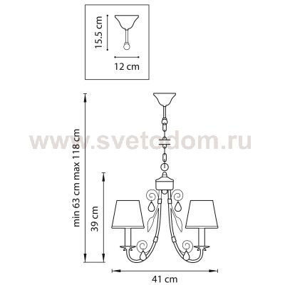 Люстра подвесная Lightstar 781034 Modesto