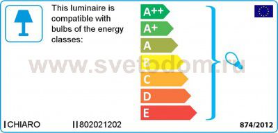 Светильник влагозащищенный Chiaro 802021202 Мидос