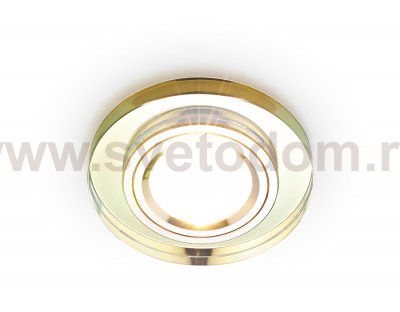 Светильник точечный Ambrella 8060 GOLD золото MR16 D90 mm CRYSTAL SPOT