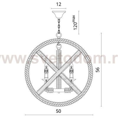 Люстра лофт Divinare 8103/01 SP-5 MARINA