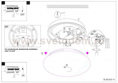 Светильник круглый IP44 200мм Eglo 81635 ELLA