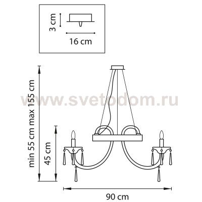 Люстра подвесная Lightstar 821060 Corno