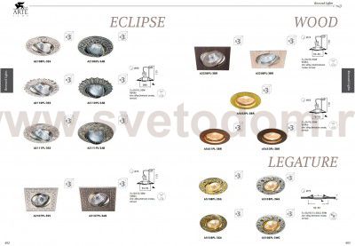 Точечный светильник Arte lamp A2107PL-3SS Eclipse (3шт)