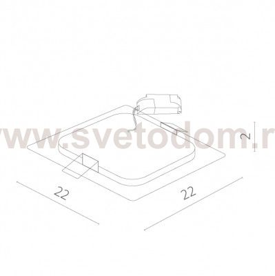 Светильник диодный 18Вт Arte lamp A2418PL-1WH Fine