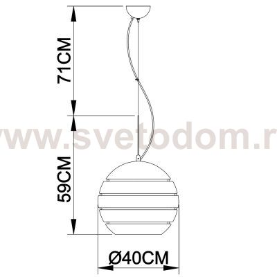 Подвесной светильник Arte lamp A3055SP-1SS Fetta