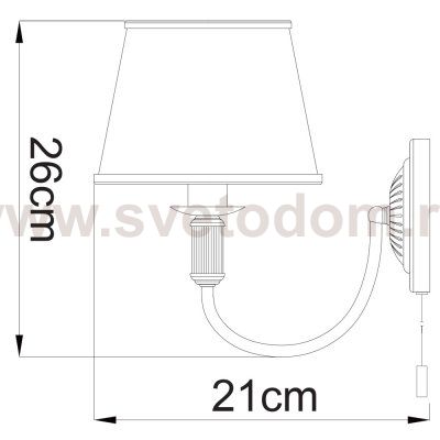 Светильник бра Arte lamp A3579AP-1AB Alice