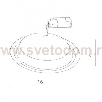 Светильник диодный 10Вт Arte lamp A4210PL-1WH Raggio