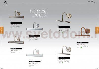 Светильник для картин Arte lamp A5023AP-2WG Picture light
