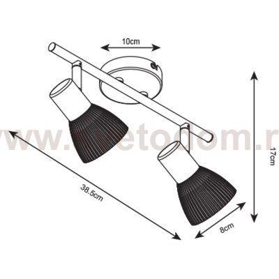 Светильник настенный бра Arte lamp A5062AP-2SS PARRY