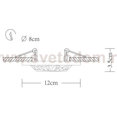 Светильник потолочный Arte lamp A5074PL-1WH Elogio