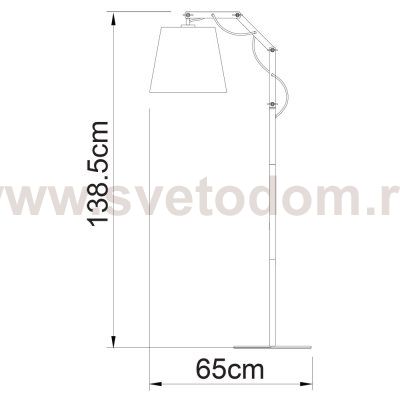 Торшер черный Arte lamp A5700PN-1BK Pinoccio 