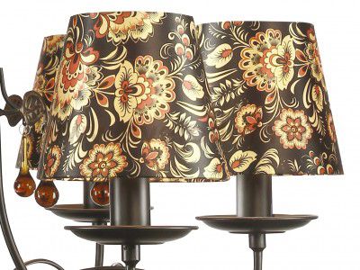 Люстра хохлома Arte lamp A6106LM-6BK Moscow