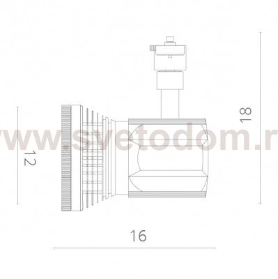 Светильник трековый светодиодный Arte lamp A6118PL-1BK Track черный