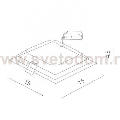 Светильник встраиваемый 12вт Arte lamp A7412PL-1WH RIFLESSIONE