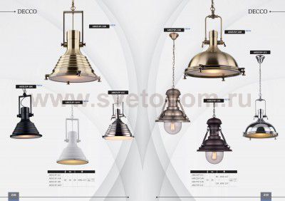 Светильник подвесной Arte lamp A8021SP-1BK DECCO