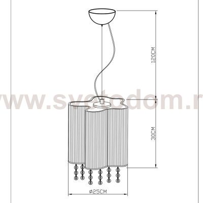 Светильник подвесной Arte lamp A8560SP-1CG TWINKLE TWINKLE