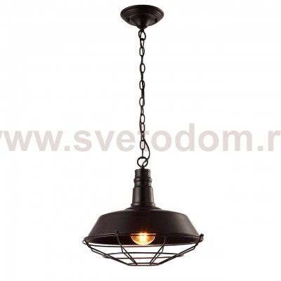 Светильник подвесной черный Arte lamp A9183SP-1BK Ferrico