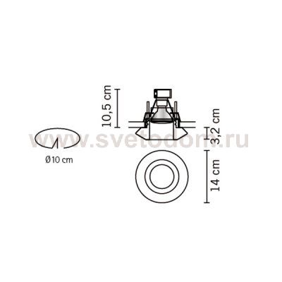 Встраиваемый светильник Fabbian D27 F56 00 Faretti