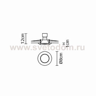 Встраиваемый светильник Fabbian D55 F25 11 Venere